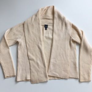 Eileen Fisher Merino Wool Open Front Cardigan